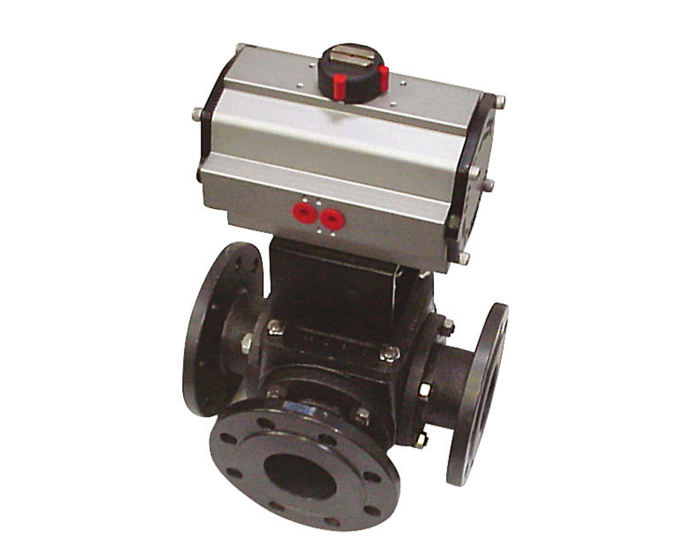 Carbon steel ball valve 783-L + ADA/ASR pneumatic actuator
